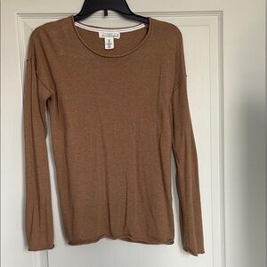 Brown Long Sleeve Women's Top